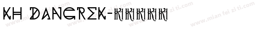 kh dangrek字体转换